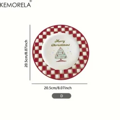 Assiette De Noël Rouge