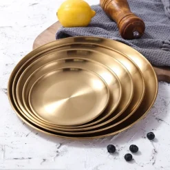 Assiette Dorée De Noël