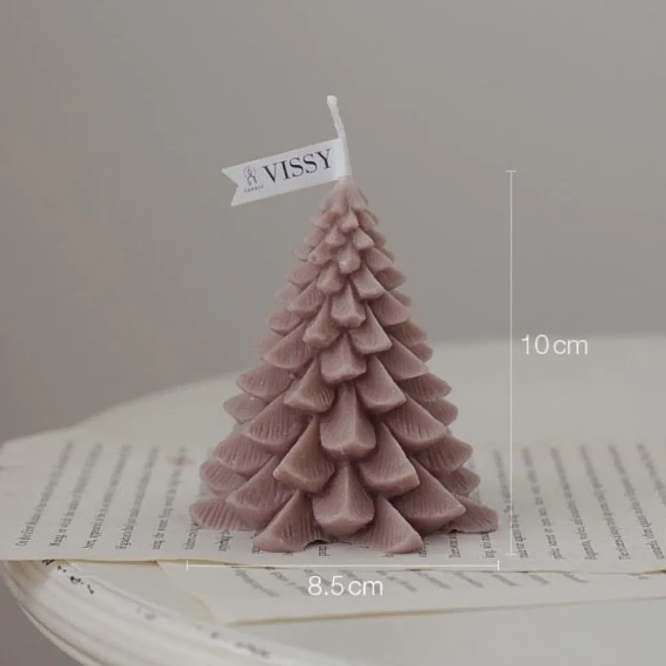 Bougie De Noël - Sapin Violet