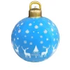 Boule De Noël Gonflable 60 Cm : Bleue Avec Rennes