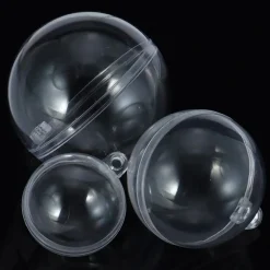 Boule Plastique Transparente En Deux Parties