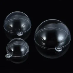 Boule Plastique Transparente En Deux Parties