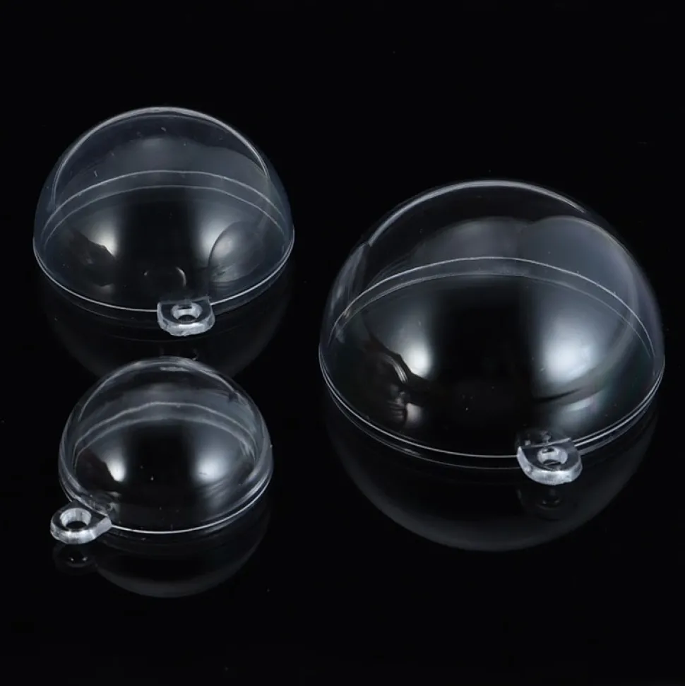Boule Plastique Transparente En Deux Parties