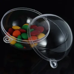 Boule Plastique Transparente En Deux Parties