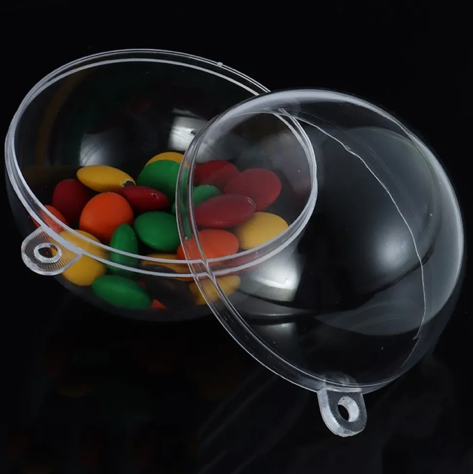 Boule Plastique Transparente En Deux Parties