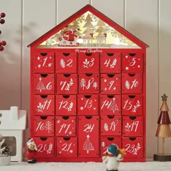 Calendrier De L'avent Maison Rouge (LED)