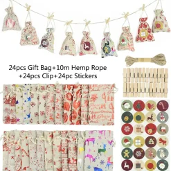 Calendrier De L'avent Tissu