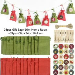 Calendrier De L'avent Tissu