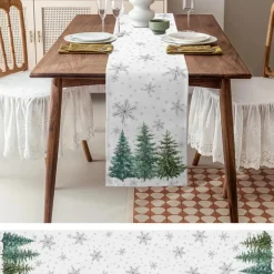 Chemin De Table Noël Argent