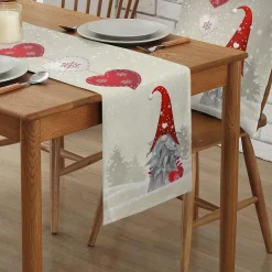 Chemin De Table Noël Blanc