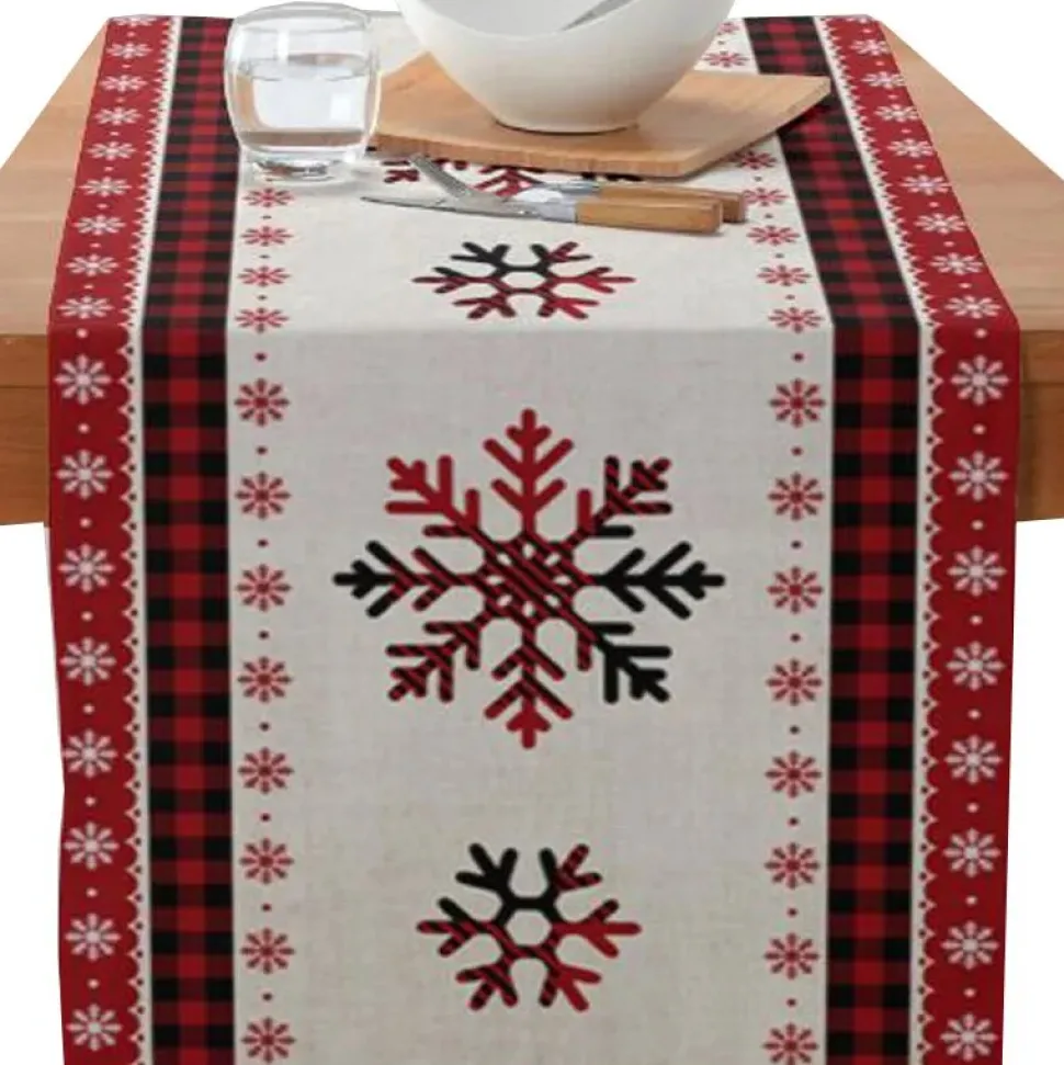 Chemin De Table Noël Flocon De Neige