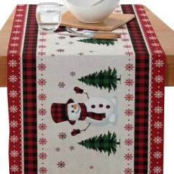 Chemin De Table Noël Rouge