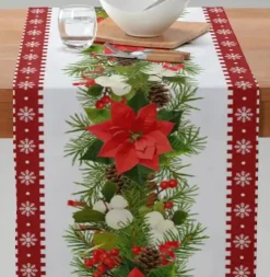 Chemin De Table Noël Vert