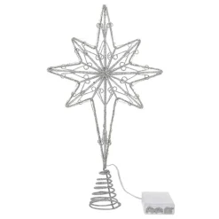 Cimier De Sapin De Noël Lumineux : Etoile à 8 Branches