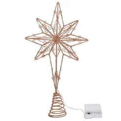 Cimier De Sapin De Noël Lumineux : Etoile à 8 Branches