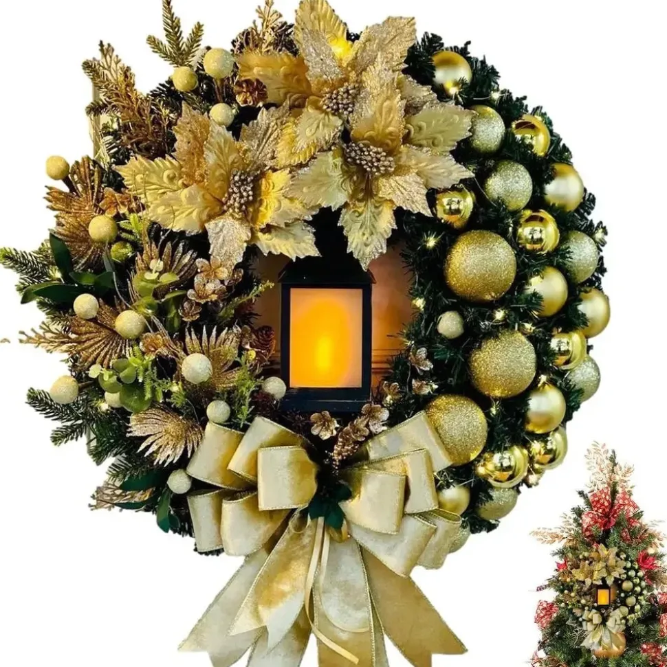 Couronne De Noël Lumineuse 30 Cm