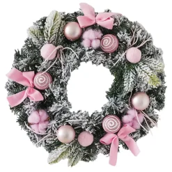 Couronne De Noël Rose