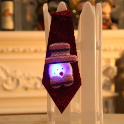 Cravate De Noël Lumineuse