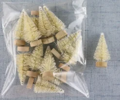 Décoration Village De Noël - Sapins Blancs