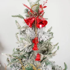 Double Cloche De Noël En Métal Et Pendentif