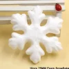 Forme En Polystyrène : 10 Flocons De Neige De 7.5 Cm