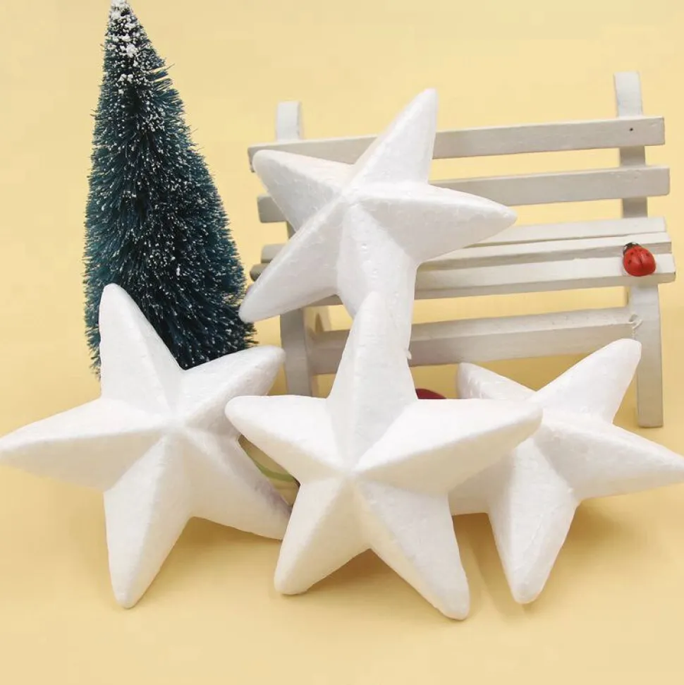 Forme En Polystyrène : 10 étoiles De 7.4 Cm