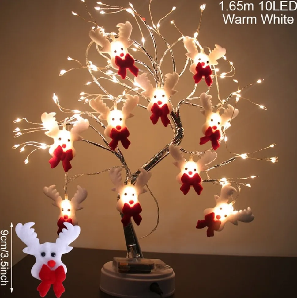 Guirlande De Noël Leds - Rennes Blancs