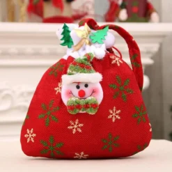 Hotte En Tissu - Sac Bonhomme De Neige