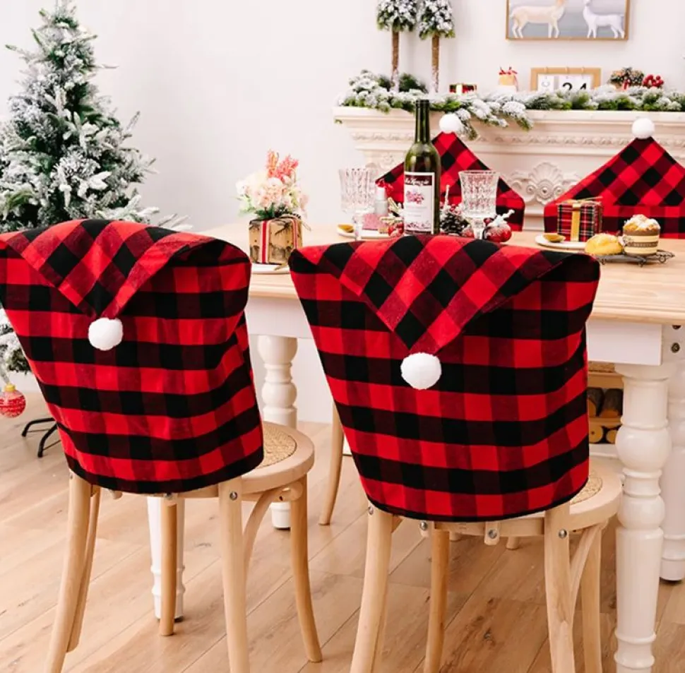 Housse De Chaise Noël - Motif Bûcheron