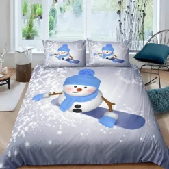 Housse De Couette Noël Bonhomme De Neige