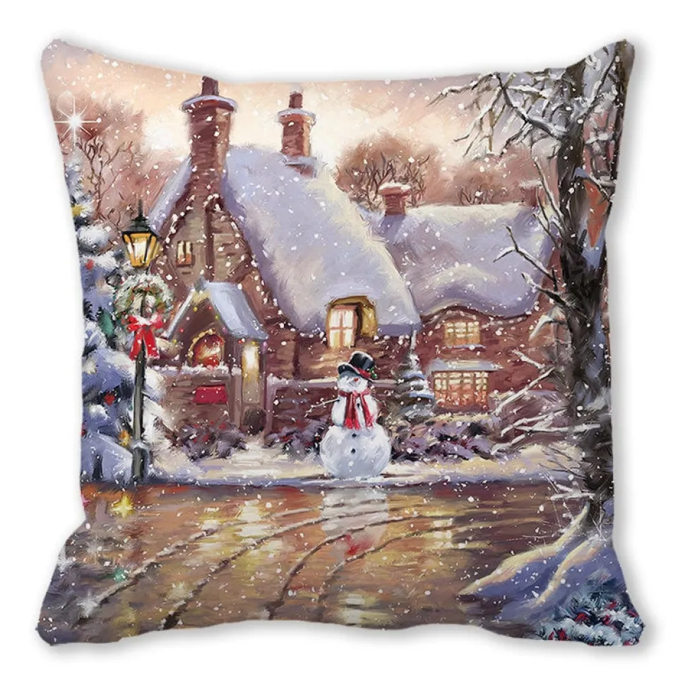 Housse De Coussin Décor Noël