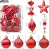 Kit De 20 Décorations De Noël Rouges