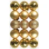 Lot De 30 Boules De Noël Dorées 6 Cm
