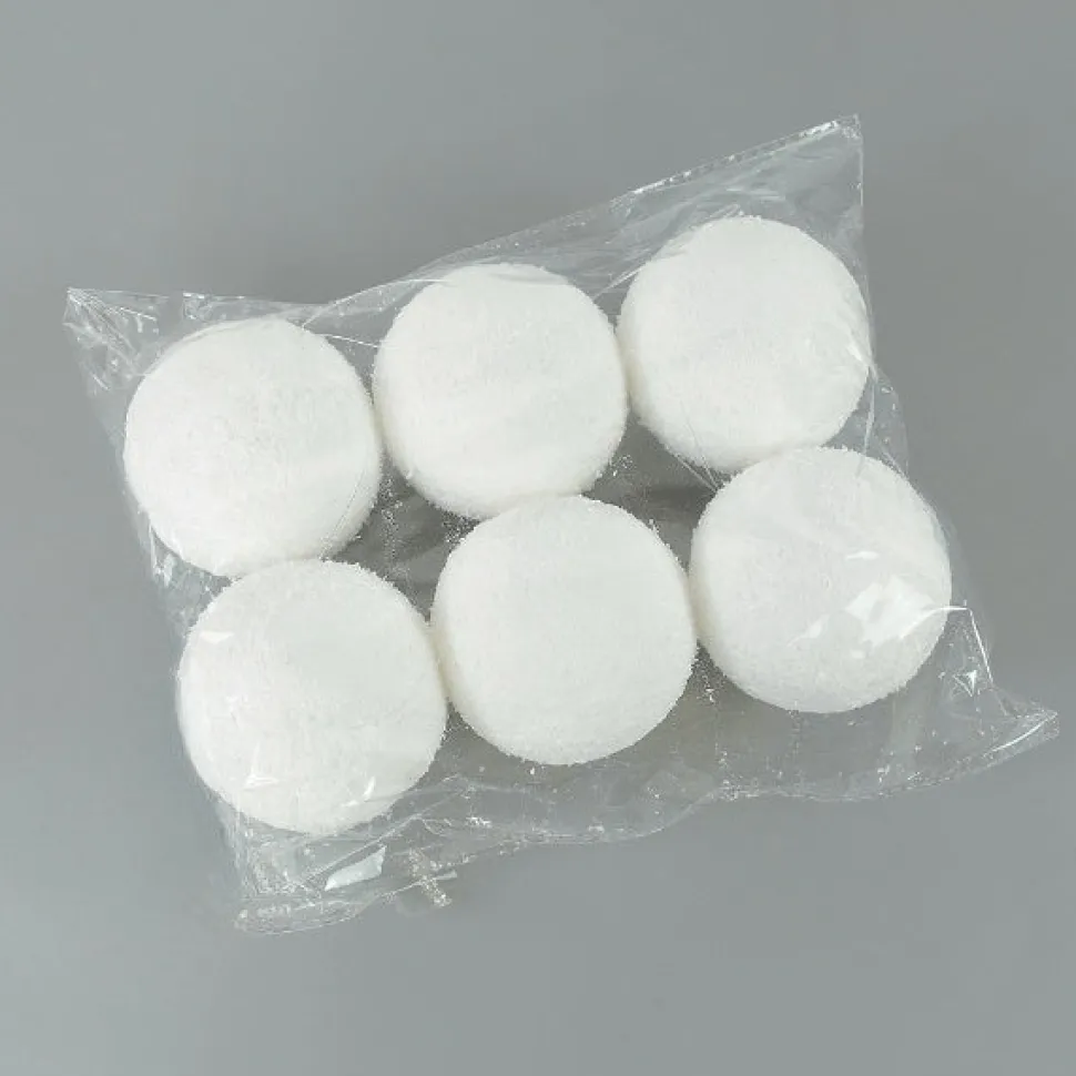 Lot De 6 Boules De Noël Enneigée