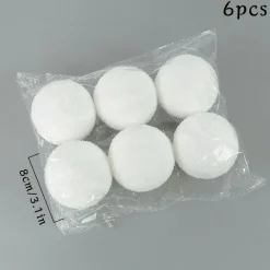 Lot De 6 Boules De Noël Enneigée