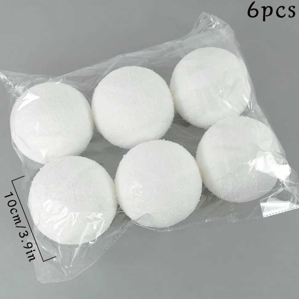 Lot De 6 Boules De Noël Enneigée