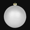 Lot De 4 Boules De Noël Mates 10 Cm - Argent