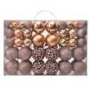 Lot De 100 Boules De Noël Rose Gold