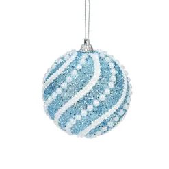 Lot De 6 Boules Perlées - 8cm