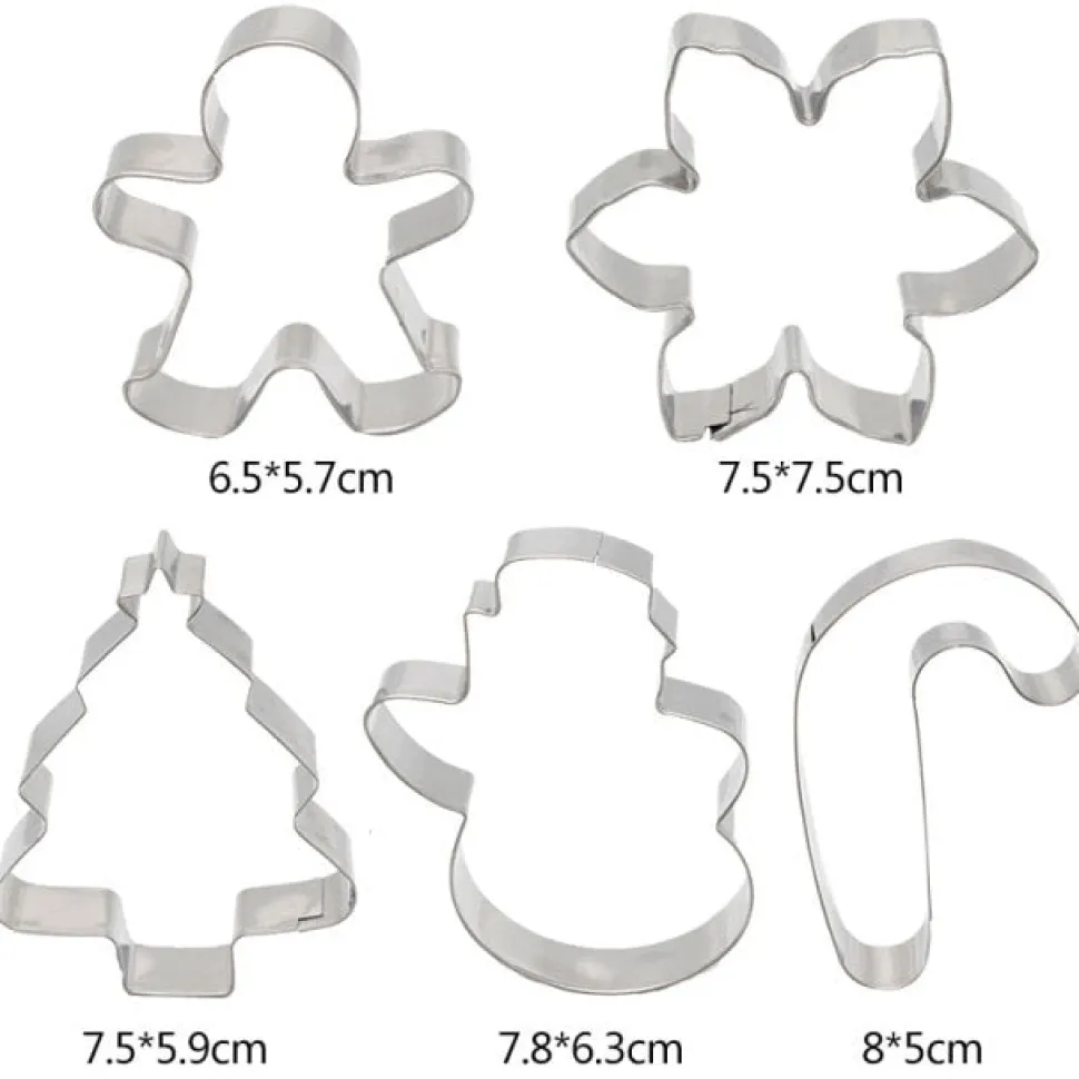 Lot De 5 Emporte-pièces De Noël