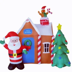 Maison Du Père Noël Gonflable : Structure Décoration