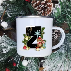Mugs Tasse De Noël - Lettre Au Choix
