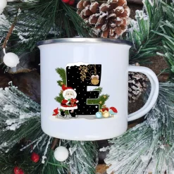 Mugs Tasse De Noël - Lettre Au Choix
