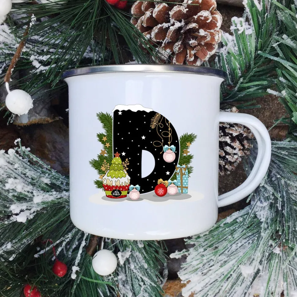 Mugs Tasse De Noël - Lettre Au Choix