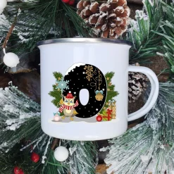 Mugs Tasse De Noël - Lettre Au Choix