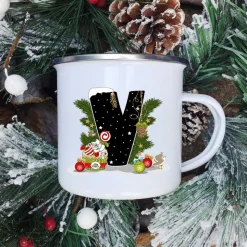 Mugs Tasse De Noël - Lettre Au Choix