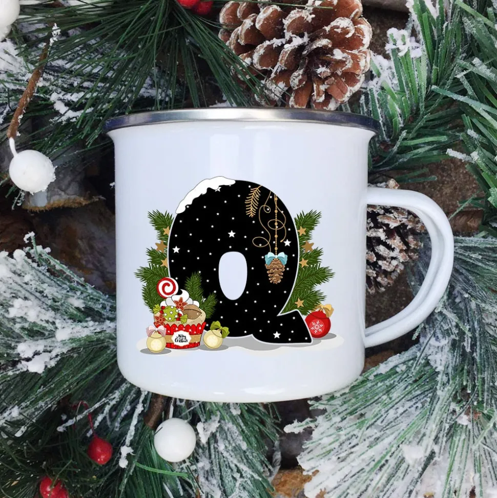 Mugs Tasse De Noël - Lettre Au Choix