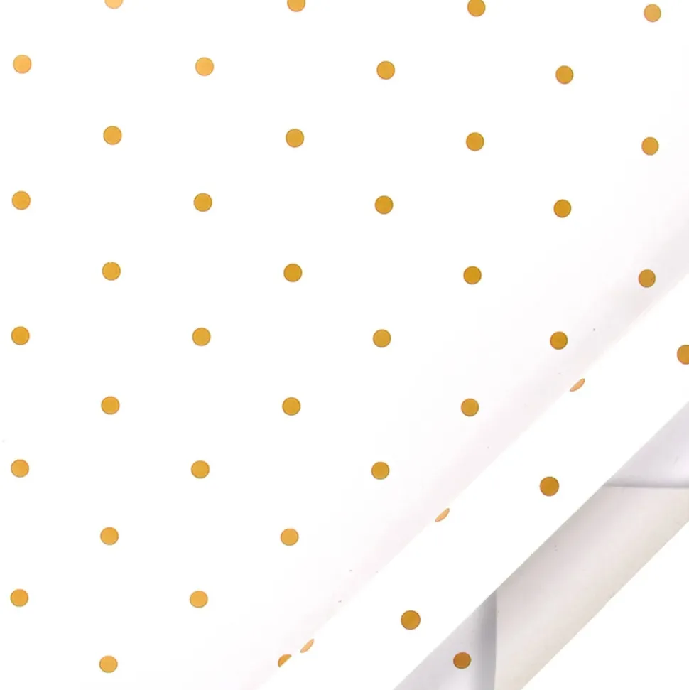 Papier Cadeau Blanc Et Or