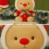 Peluche De Noël - Renne Du Père Noël Et Bonhomme De Neige