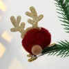 Pince à Cheveux De Noël : Renne Rouge